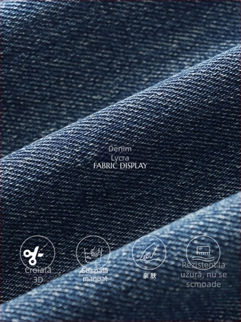 Zy3835 Blugi cu broderie dantelată, croială largă, primăvară timpurie