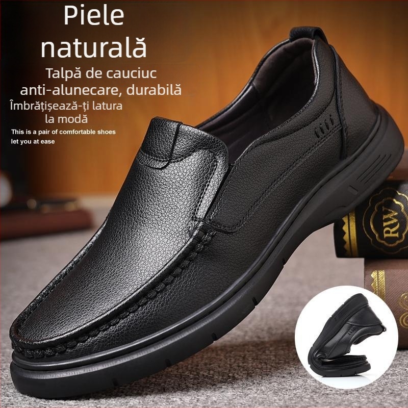 Kadixin pantofi bărbați din piele naturală - loafers casual business, slip-on, talpă moale