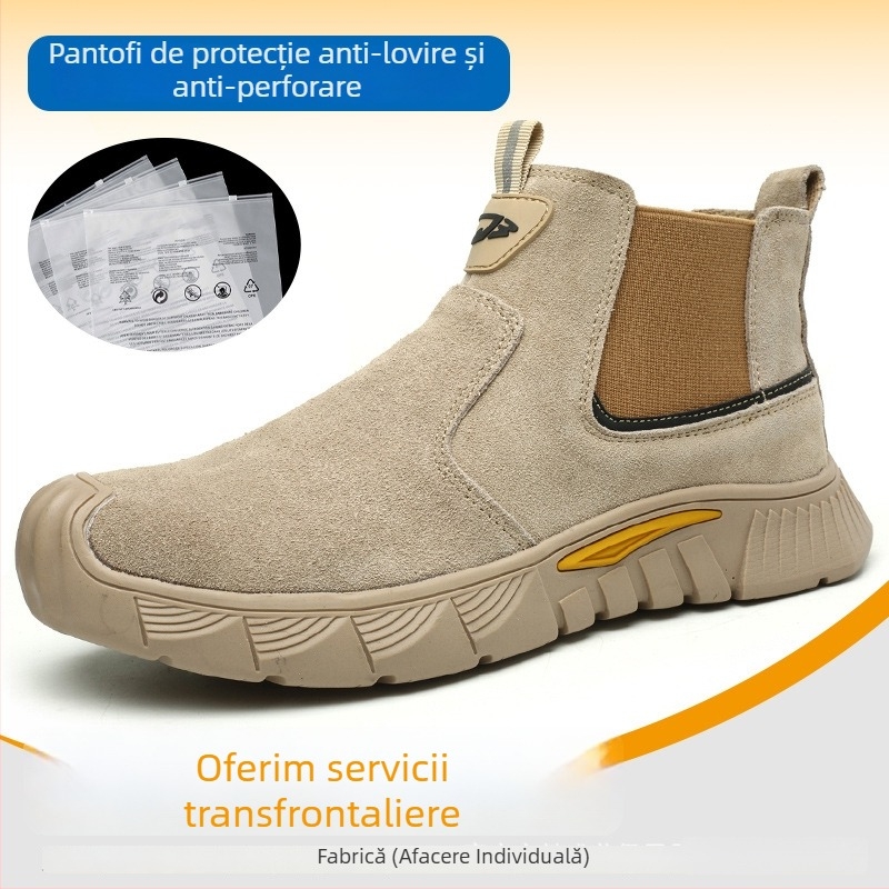Pantofi de sudură cu protecție împotriva scânteilor și arsurilor, anti-șoc și anti-perforație, încălțăminte de protecție pentru sudori, confortabile pentru purtare îndelungată