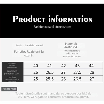 Chen Xing șlapi PVC pentru bărbați – vară, confortabili, casual, pentru plajă