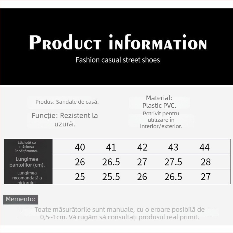 Chen Xing șlapi PVC pentru bărbați – vară, confortabili, casual, pentru plajă