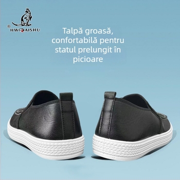 Loafers slip-on de vară pentru bărbați, respirabile, uni, pantofi casual cu talpă plată