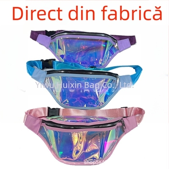 Geantă de talie cu model laser pentru copii și adulți – PVC impermeabil, pentru sport și plajă, cu logo personalizat