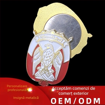 Insignă metalică emailată, personalizată, medalie memorială pentru maratonul școlar și evenimente corporative