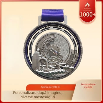 Medalii metalice pentru atracții turistice, produse culturale și creative, medalii de maraton, medalii personalizate pentru evenimente sportive școlare