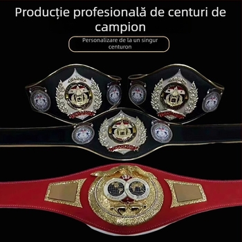 Curea de campionat aurie, personalizată pentru Muay Thai și MMA