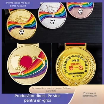 Medalii metalice personalizate, placate electrochimice în aur, argint și bronz, ornamente pentru evenimente, medalii de maraton și suveniruri