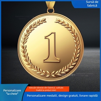 Medalie personalizată de maraton cu logo, medalie metalică pentru evenimente sportive, pandantiv