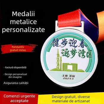 Medalii metalice vopsite personalizate pentru evenimente de maraton și mers, momente de comemorare și personalizarea medalelor