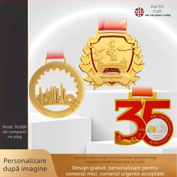 Medalii metalice pentru concursuri, medalii de aur și argint pentru evenimente sportive, cadouri comemorative personalizate