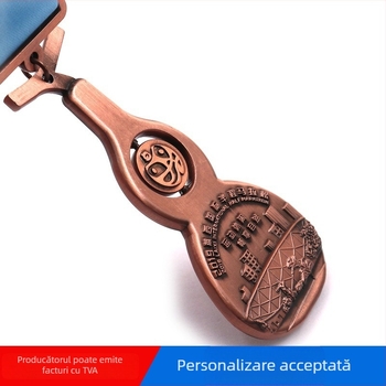 Medalii din aliaj de zinc, în formă de dovleac, pentru evenimente sportive și maratoane.