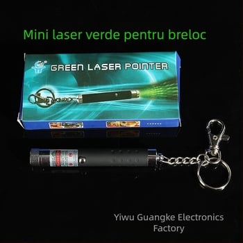 Pointer laser verde cu rază lungă, breloc și mini stilou laser