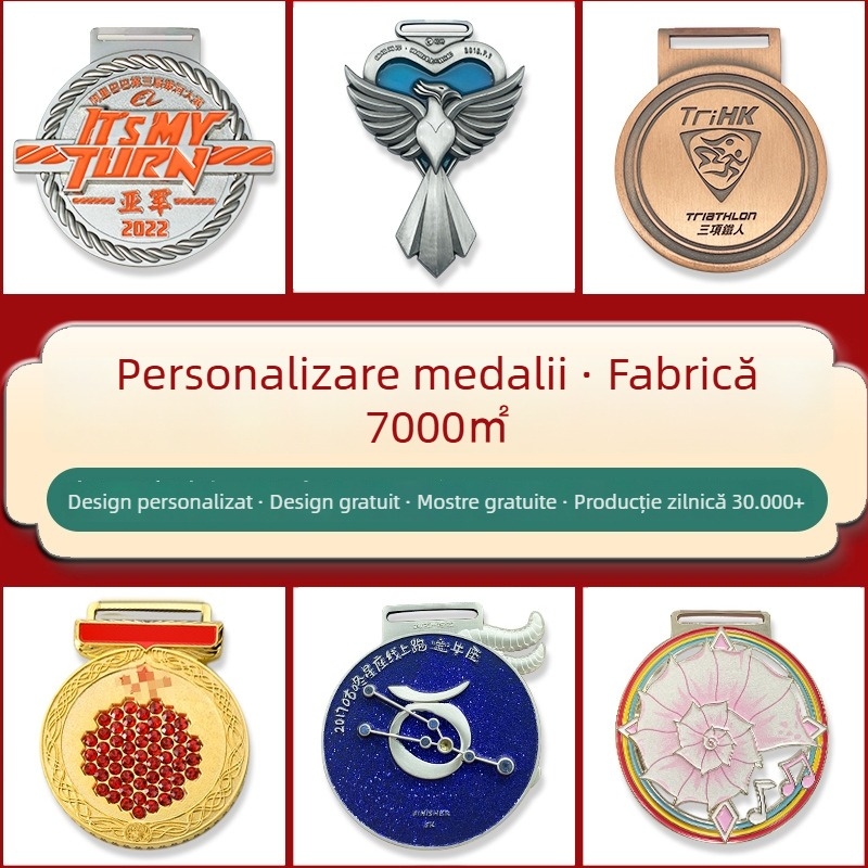 Medalii metalice personalizate pentru evenimente sportive – Universitate, Maraton, Grădiniță, Școala de Taekwondo – Medalie comemorativă