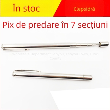 Baton didactic retractabil din oțel inoxidabil, cu 7 secțiuni, pentru tablă electronică