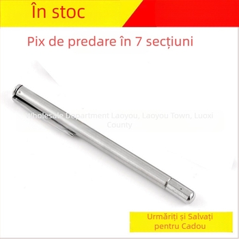 Baton didactic retractabil din oțel inoxidabil, cu 7 secțiuni, pentru tablă electronică