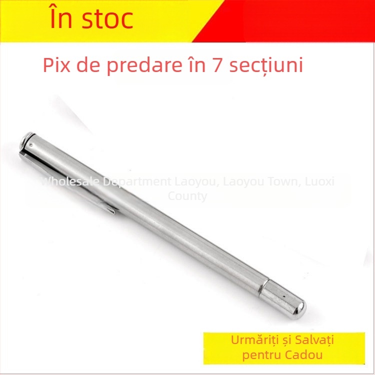 Baton didactic retractabil din oțel inoxidabil, cu 7 secțiuni, pentru tablă electronică