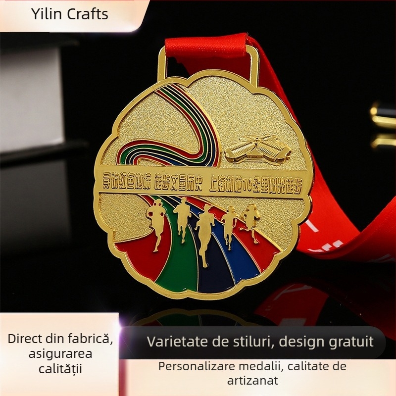 Medalii metalice, trofee, cupe și insignii personalizate pentru evenimente de maraton