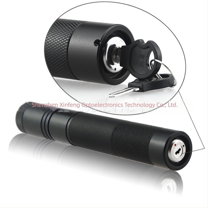 Qiying pointer laser din aluminiu de aviație, laser albastru, pentru prezentări, 30×110 mm