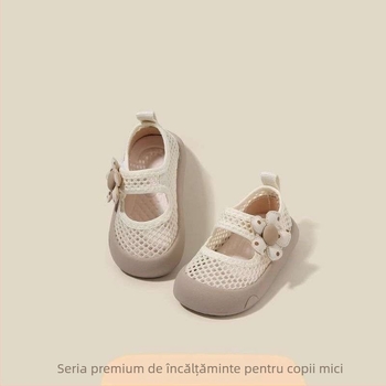 Pantofi de fete cu talpă moale, sandale din plasă respirante, pentru 12–36 de luni, vară
