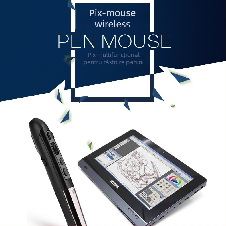 Mouse Bluetooth personalizat cu telecomandă PPT pentru schimbarea paginilor, stilou pentru proiecție și cursor pentru tablă electronică, mouse stilou wireless
