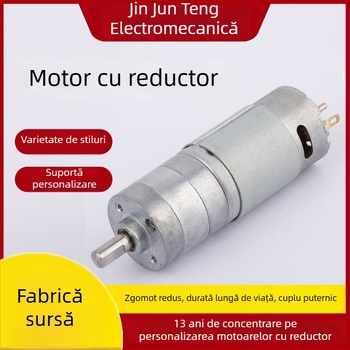 Motor DC cu transmisie de reducere, 28 mm, micro motor, 24V/12V, pentru perdele inteligente, viteză redusă