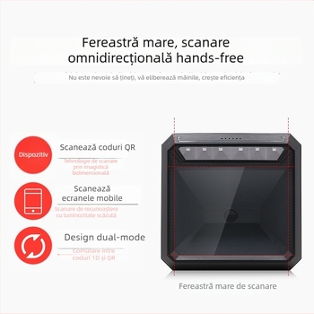 Platforma MP7000 de scanare QR pentru casa de marcat a supermarketului, scanner de coduri de bare de înaltă viteză