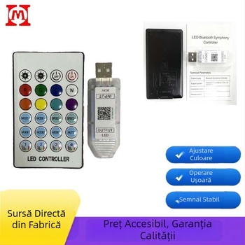 Controler LED USB 5V pentru bandă LED acrilică, pentru mașină
