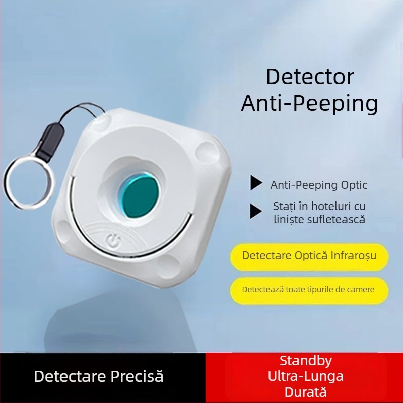 Detector anti-spion pentru camere ascunse cu detecție infraroșu — portabil pentru călătorii