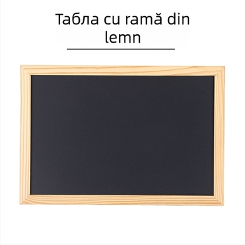 Tabla mică cu cadru din lemn, unidirecțională, pentru scriere, mesaje și meniuri, tablă de desene pentru copii, nemagnetică