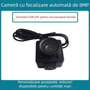 Modul de cameră USB cu autofocus de 8 MP, obiectiv ultra-wide, fără driver, cameră industrială HD cu microfon încorporat