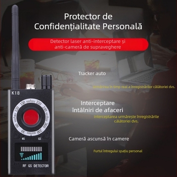 K18 Detector de semnale wireless pentru detectarea camerelor de supraveghere și urmărire cu scanare GPS