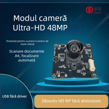 Modul cameră USB de 48 MP – fără driver, 4K real, pentru scanarea și capturarea de imagini detaliate ale actelor de identitate (8000x6000, 30fps)