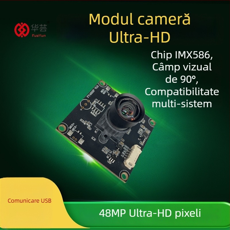 Modul cameră USB de 48 MP – fără driver, 4K real, pentru scanarea și capturarea de imagini detaliate ale actelor de identitate (8000x6000, 30fps)