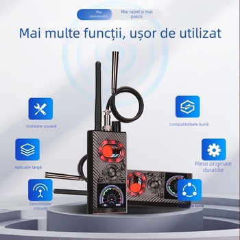 Detector K99 anti-spionaj pentru camere ascunse cu scanare GPS și detecție magnetică