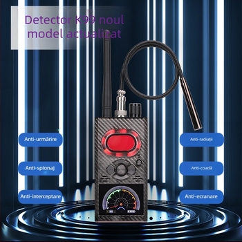 Detector K99 anti-spionaj pentru camere ascunse cu scanare GPS și detecție magnetică