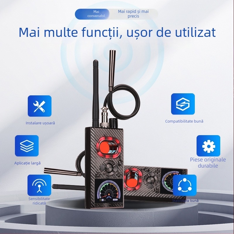 Detector K99 anti-spionaj pentru camere ascunse cu scanare GPS și detecție magnetică