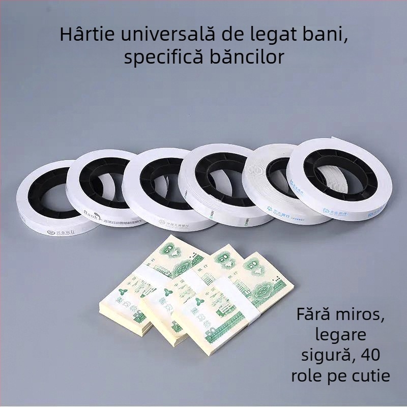 Bandă universală pentru legarea bancnotelor pentru mașini de hârtie cu disc — legare automată la temperatură scăzută