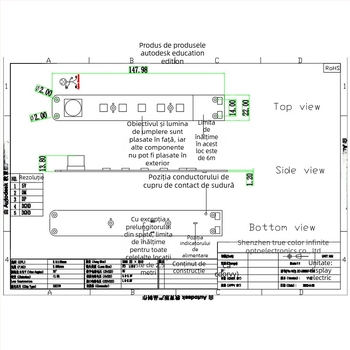 Cameră USB PTZ inteligentă, cu autofocus, microfon încorporat, USB 2.0, 30 FPS, personalizare OEM