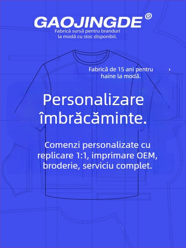 Tricou bărbați cu mânece scurte, personalizare OEM, imprimare logo și broderie, pentru uniforme de grup în loturi mici, conform desenelor și mostrelor