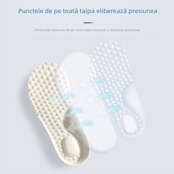 Talpă de copii pentru încălțăminte, poate fi tăiată la dimensiune, pentru pantofi sport, moale, respirabilă, absoarbe transpirația și combate mirosurile