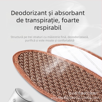 Talpă deodorant din stofă ice silk, cărbune de bambus, respirabile, absorbante de transpirație, talpă completă, model 1101, unisex, mărimi 36-45, pentru adidași, pantofi de piele, bocanci, încălțăminte casual și de serviciu