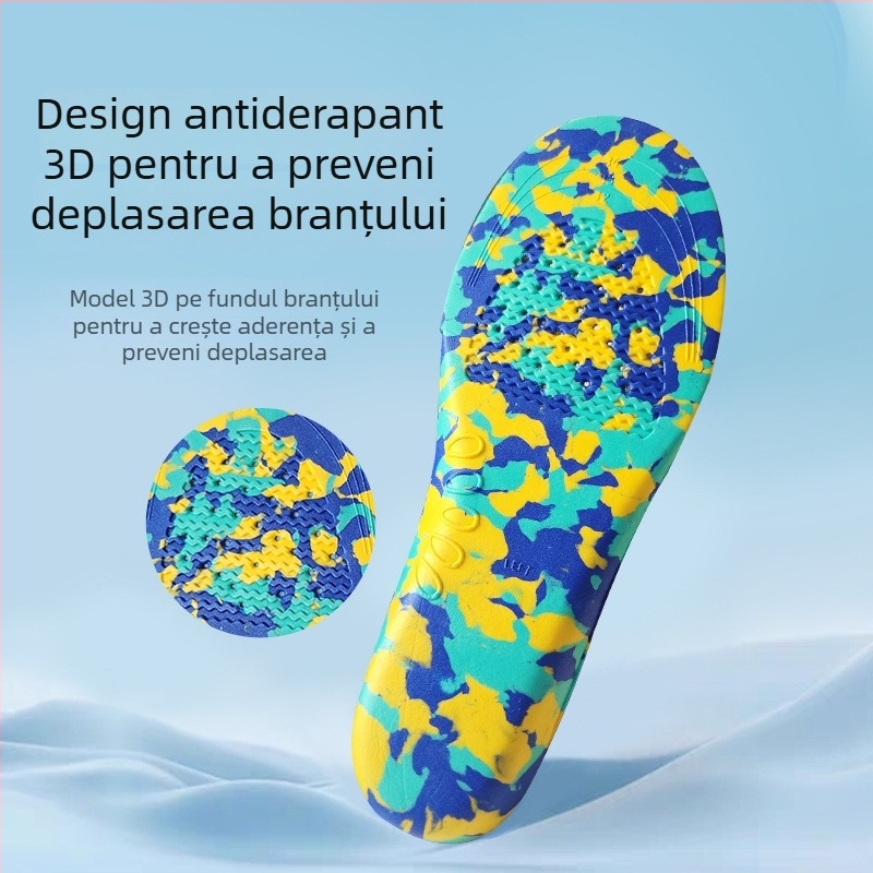 Tălpi ortopedice EVA pentru copii – susținere arc și control pronatie internă/externală, tălpi respirante cu absorbție a șocurilor