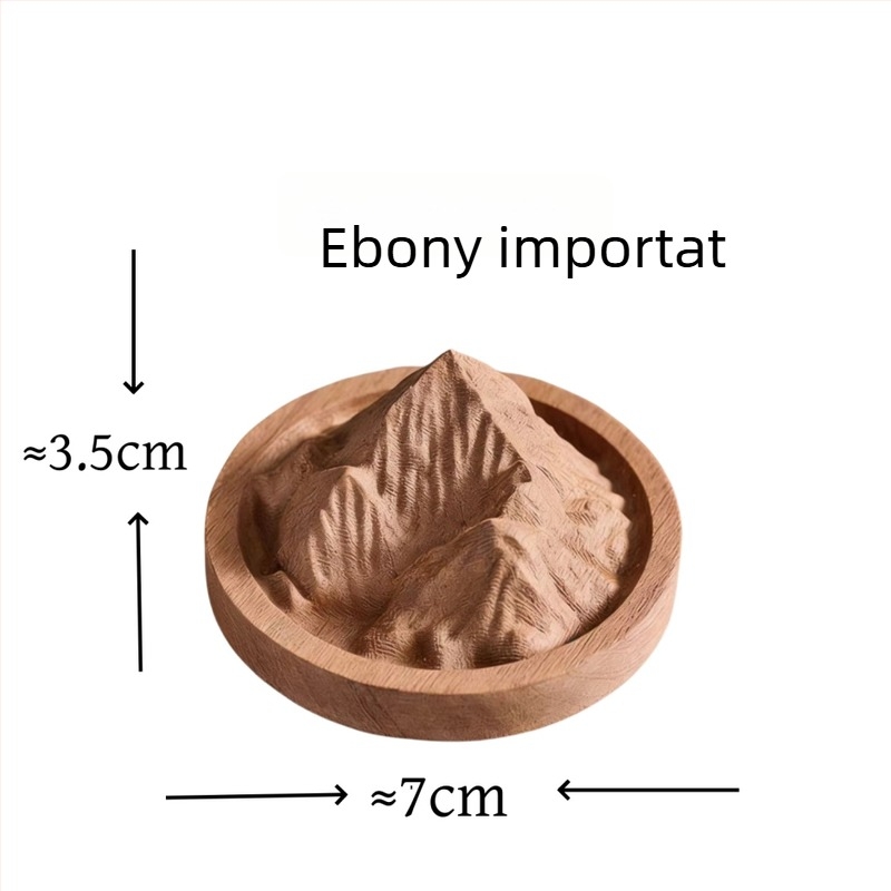 Difuzor de aromă din agarwood, cu design vârf de munte, din lemn