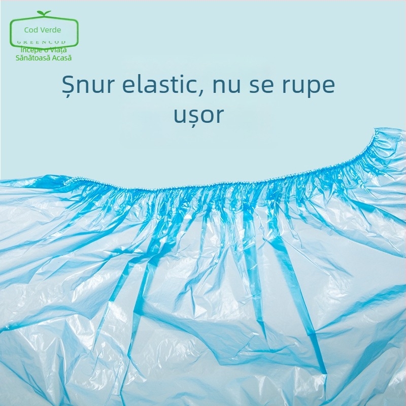Huse de pantofi de unică folosință din plastic, groase, impermeabile, rezistente la uzură, antiderapante, pentru camere cu calculatoare și oaspeți
