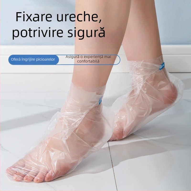 Huse unice de utilizare pentru picioare și mâini, din plastic transparent, pentru îngrijire și terapie a picioarelor, la probarea pantofilor.