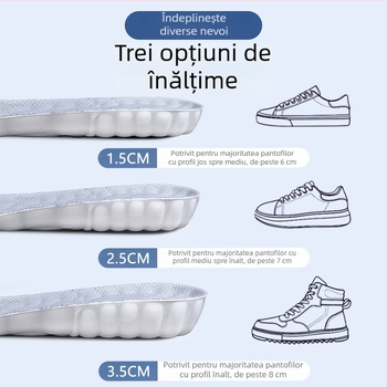 Tălpi invizibile pentru creșterea înălțimii, pentru femei și bărbați, pentru ghete și sneakers