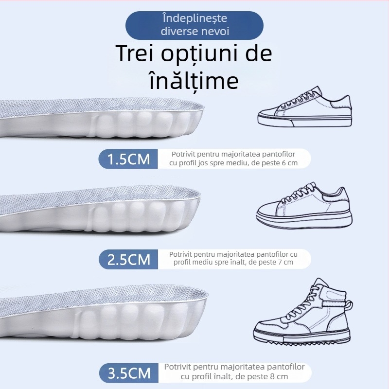 Tălpi invizibile pentru creșterea înălțimii, pentru femei și bărbați, pentru ghete și sneakers