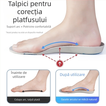 Tălpi cu sprijin pentru arc pentru platfus, design interior în formă de opt, respirabile, pentru bărbați și femei