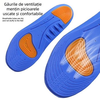 Tălpi PU respirante, ultra-moale, cu amortizare pentru încălțăminte sport, absorbție a transpirației și control al mirosului, talpă întreagă