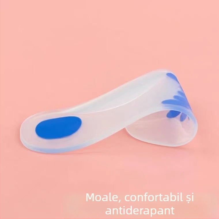 Tălpi din silicon pentru copii, cu suport moale pentru arc, pentru picioare plate, talpă de lungime integrală care crește înălțimea